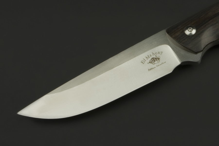 ED MAHONY Ebony Hunter Pro, Jagdmesser, AUS-10 ED MAHONY