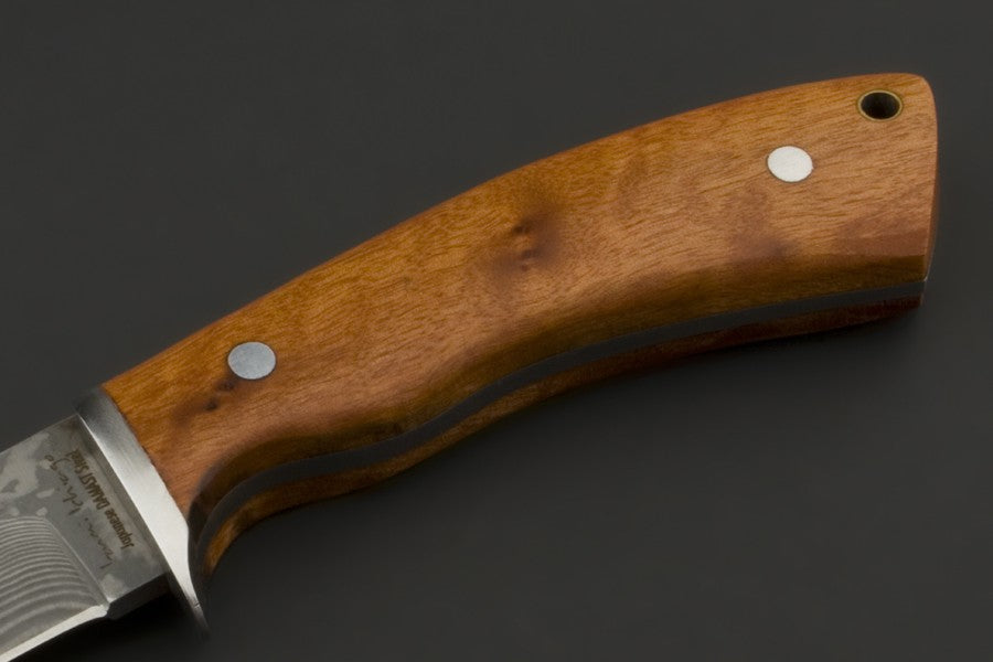 IZUMI ICHIAGO Amboina Red Wood Tree, Jagdmesser aus japanischem VG-10 Damaststahl IZUMI ICHIAGO