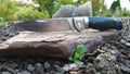 ED MAHONY Ebony Folder 3rd Generation, Taschenmesser, Pakkaholz Griffschalen, Backlock, 440C ED MAHONY
