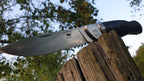 ED MAHONY Ebony Folder 3rd Generation, Taschenmesser, Pakkaholz Griffschalen, Backlock, 440C ED MAHONY