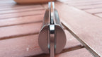 ED MAHONY Ebony Folder 3rd Generation, Taschenmesser, Pakkaholz Griffschalen, Backlock, 440C ED MAHONY