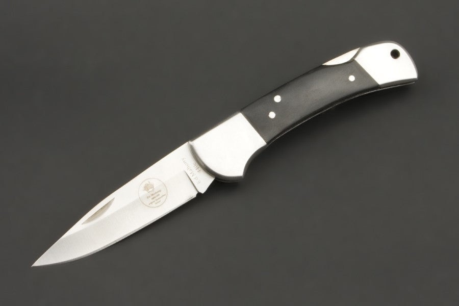 ED MAHONY Buffalo Folder I, Taschenmesser, Griff aus Büffelhorn, 440C ED MAHONY