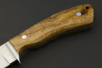 ED MAHONY Beaver Hunter weißes Wurzelholz, Jagdmesser, 440C ED MAHONY