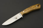 ED MAHONY Beaver Hunter weißes Wurzelholz, Jagdmesser, 440C ED MAHONY