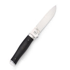 ED MAHONY Ebony Folder 3rd Generation Taschenmesser, Liner Lock Black Pakkaholz, 440C ED MAHONY