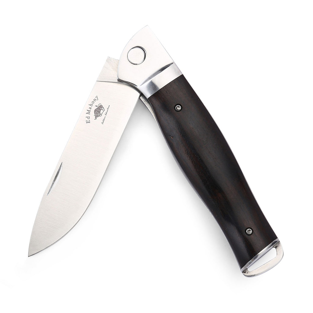 Ebony Folder 3rd Generation aus der Ground Zero Serie Liner Lock Ebenholz Griffschalen ED MAHONY