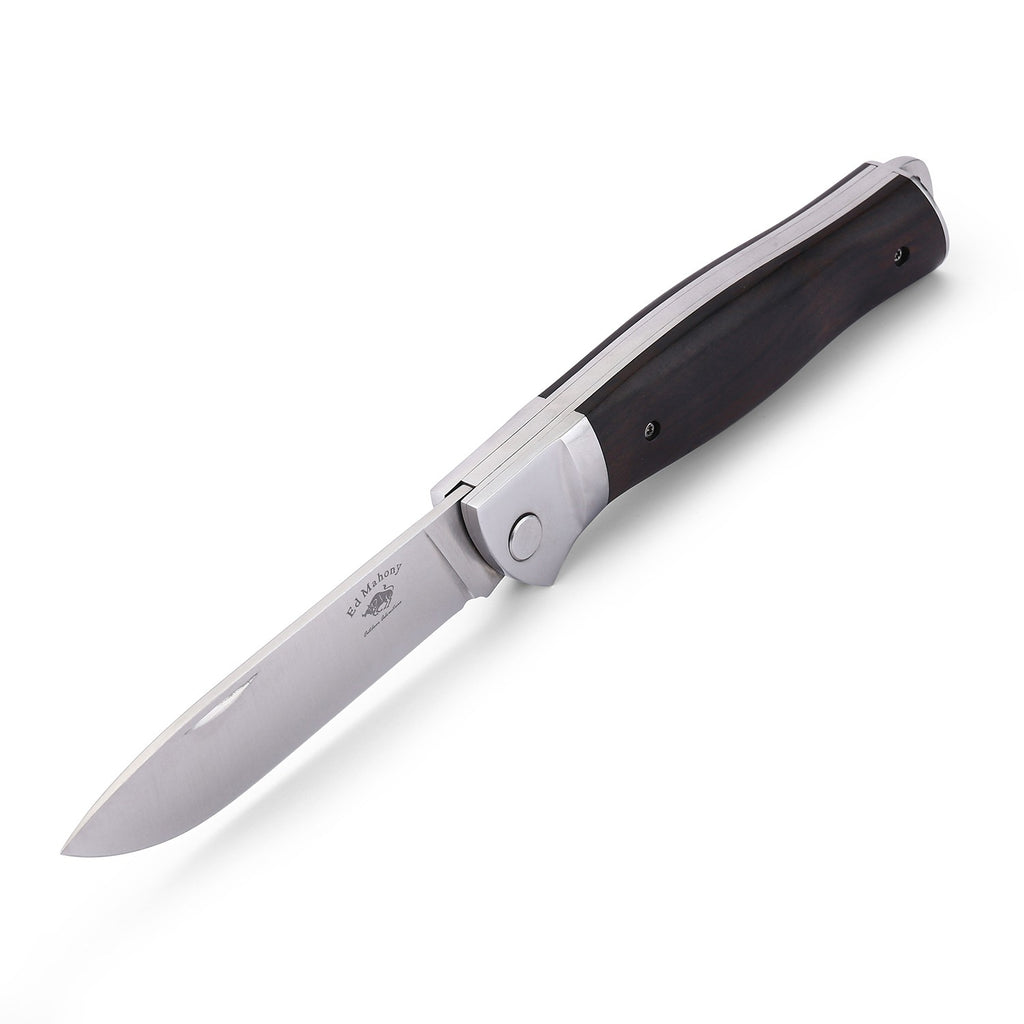 Ebony Folder 3rd Generation aus der Ground Zero Serie Liner Lock Ebenholz Griffschalen ED MAHONY