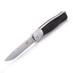 Ebony Folder 3rd Generation aus der Ground Zero Serie Liner Lock Ebenholz Griffschalen ED MAHONY