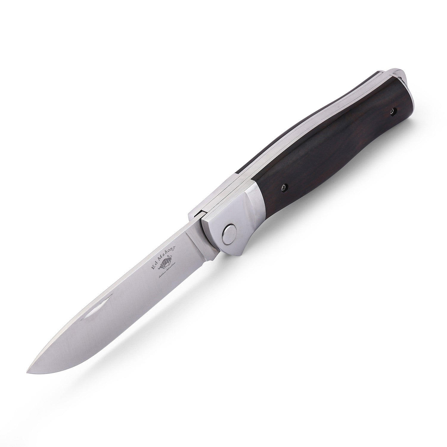 Ebony Folder 3rd Generation aus der Ground Zero Serie Liner Lock Ebenholz Griffschalen ED MAHONY