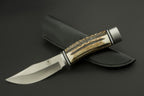 ED MAHONY White-tailed Deer Hunter, Jagdmesser, 440C ED MAHONY