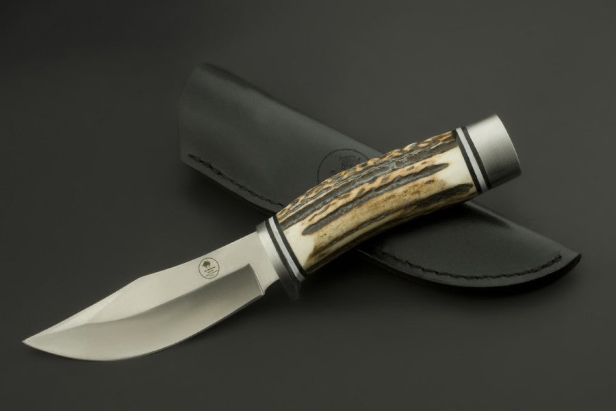 ED MAHONY White-tailed Deer Hunter, Jagdmesser, 440C ED MAHONY