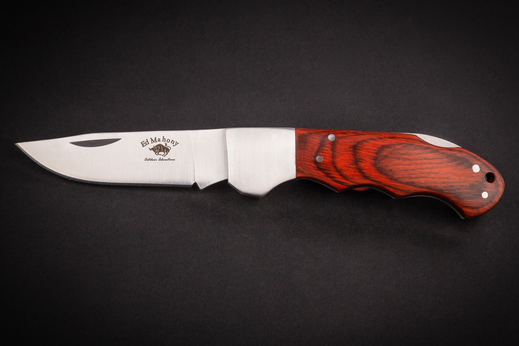 ED MAHONY Red Prairie Folder, Taschenmesser, 440C ED MAHONY