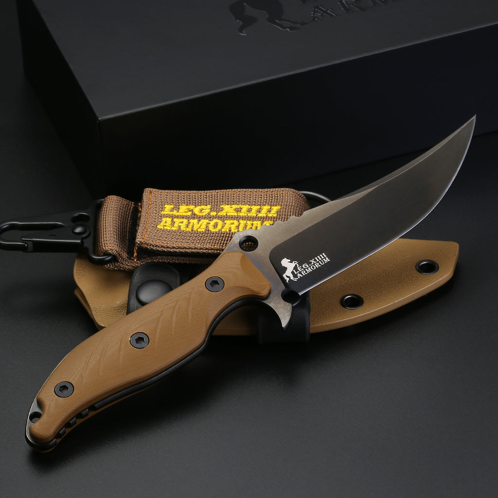 OMNIVORE Lightweight EDC, Outdoor und Self-Defence Messer mit Kydexscheide ED MAHONY