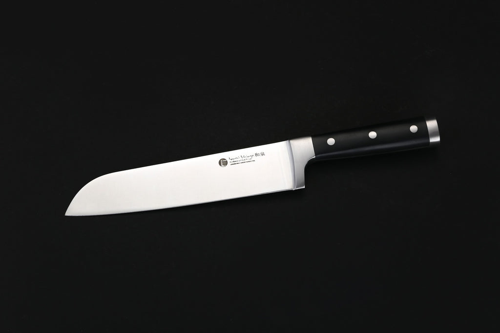 IZUMI ICHIAGO - 7-tlg. Kochmesser-Set "Professional Chef Knives" inkl. Bambustständer und Wasserschleifstein IZUMI ICHIAGO