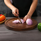 IZUMI ICHIAGO Rundes Schneidebrett - Nordamerikanisches Walnußholz mit linen oil IZUMI ICHIAGO