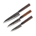 TAKAHIRO MIYAZAKI - Gyotu - Fisch- und Fleischmesser 3-er set mit Griff aus Wenge TAKAHIRO MIYAZAKI