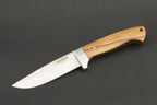 ED MAHONY Elch Master IV, Jagdmesser (Griff ist aus Olivenholz),440C ED MAHONY