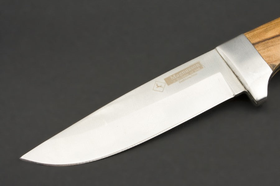 ED MAHONY Elch Master IV, Jagdmesser (Griff ist aus Olivenholz),440C ED MAHONY