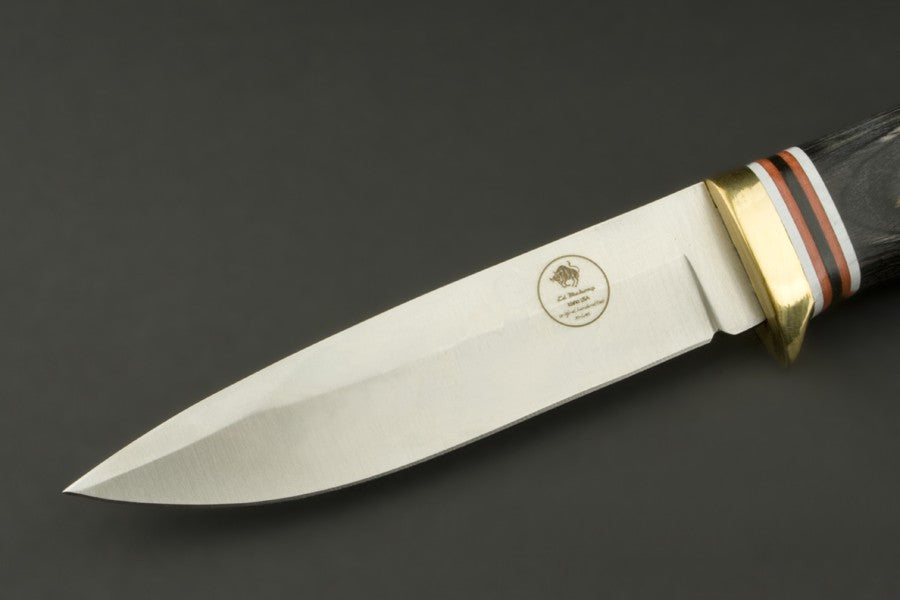 ED MAHONY Ebony Hunter, Jagdmesser, 440C ED MAHONY