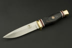 ED MAHONY Ebony Hunter, Jagdmesser, 440C ED MAHONY
