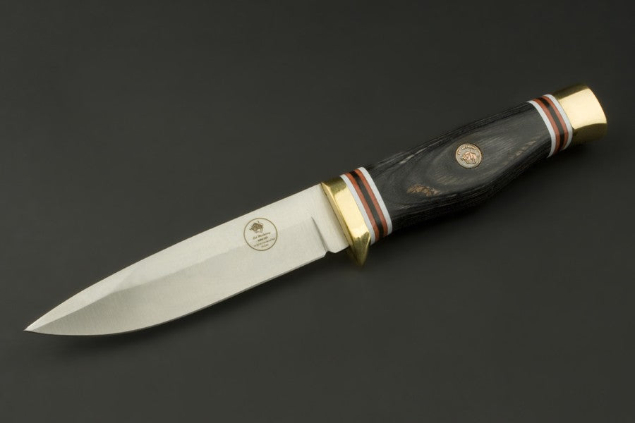 ED MAHONY Ebony Hunter, Jagdmesser, 440C ED MAHONY
