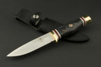 ED MAHONY Ebony Hunter, Jagdmesser, 440C ED MAHONY