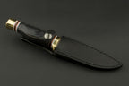 ED MAHONY Ebony Hunter, Jagdmesser, 440C ED MAHONY