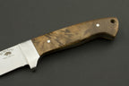 ED MAHONY Elch Master I, Jagdmesser, helles Wurzelholz,440C ED MAHONY