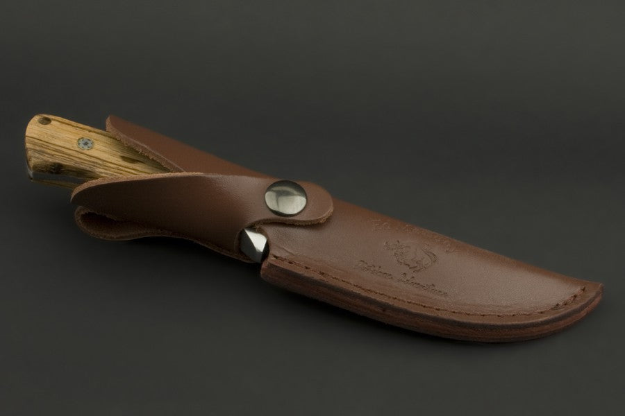 ED MAHONY Red Deer, hunting knife by Detlef Ritter, with art drawing of 2 red deer on the blade ED MAHONY
