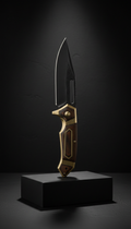 Gemüsemesser mit Zwinge aus Messing Ed Mahony Blades