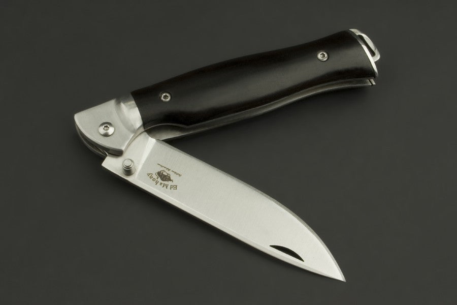 ED MAHONY Little Ebony Folder, Taschenmesser, 440C ED MAHONY