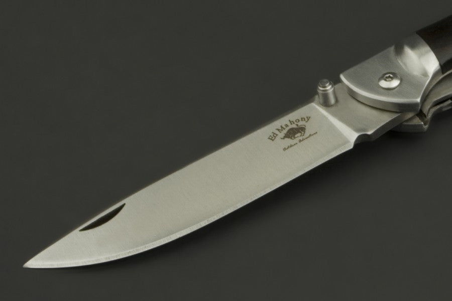 ED MAHONY Little Ebony Folder, Taschenmesser, 440C ED MAHONY