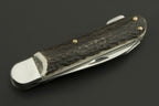 ED MAHONY Wildlife Duo Taschenmesser, Griff aus Hirschhorn, 440C ED MAHONY