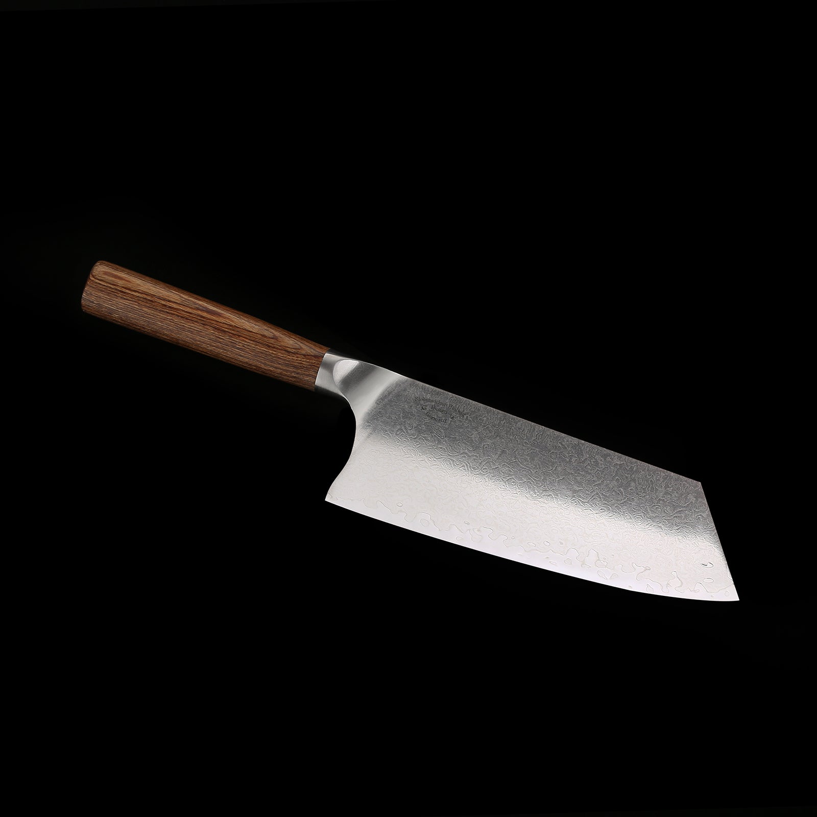 PUMA IP 8” Hack- und Kräutermesser, aus Japanischem VG-10 Damaststahl mit Griff Nussbaum-Pakkaholz PUMA