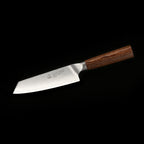 PUMA IP 5.5” Santokumesser, aus Japanischem VG-10 Damaststahl mit Griff aus Nussbaum-Pakkaholz PUMA