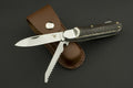 ED MAHONY Wildlife Duo Taschenmesser, Griff aus Hirschhorn, 440C ED MAHONY