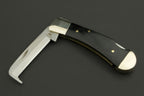 ED MAHONY Hufmesser, Taschenmesser, hoof knife, right gutter knife with secure back-lock, sharp scalpel sharpening ED MAHONY