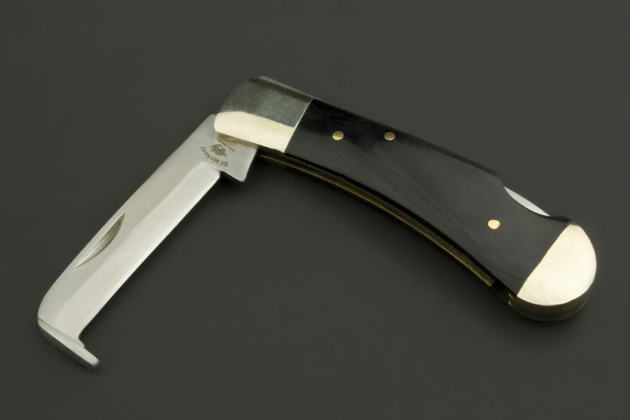 ED MAHONY Hufmesser, Taschenmesser, hoof knife, right gutter knife with secure back-lock, sharp scalpel sharpening ED MAHONY
