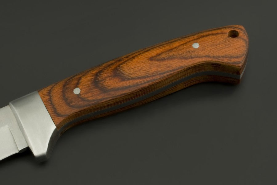 ED MAHONY Elch Master V, Jagdmesser, (red pakka wood handle）, 440C ED MAHONY