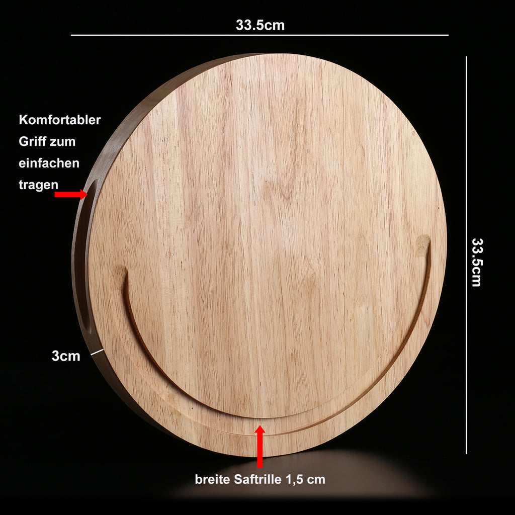IZUMI ICHIAGO Rundes Schneidebrett - Para-Holz Thailand mit linen oil IZUMI ICHIAGO
