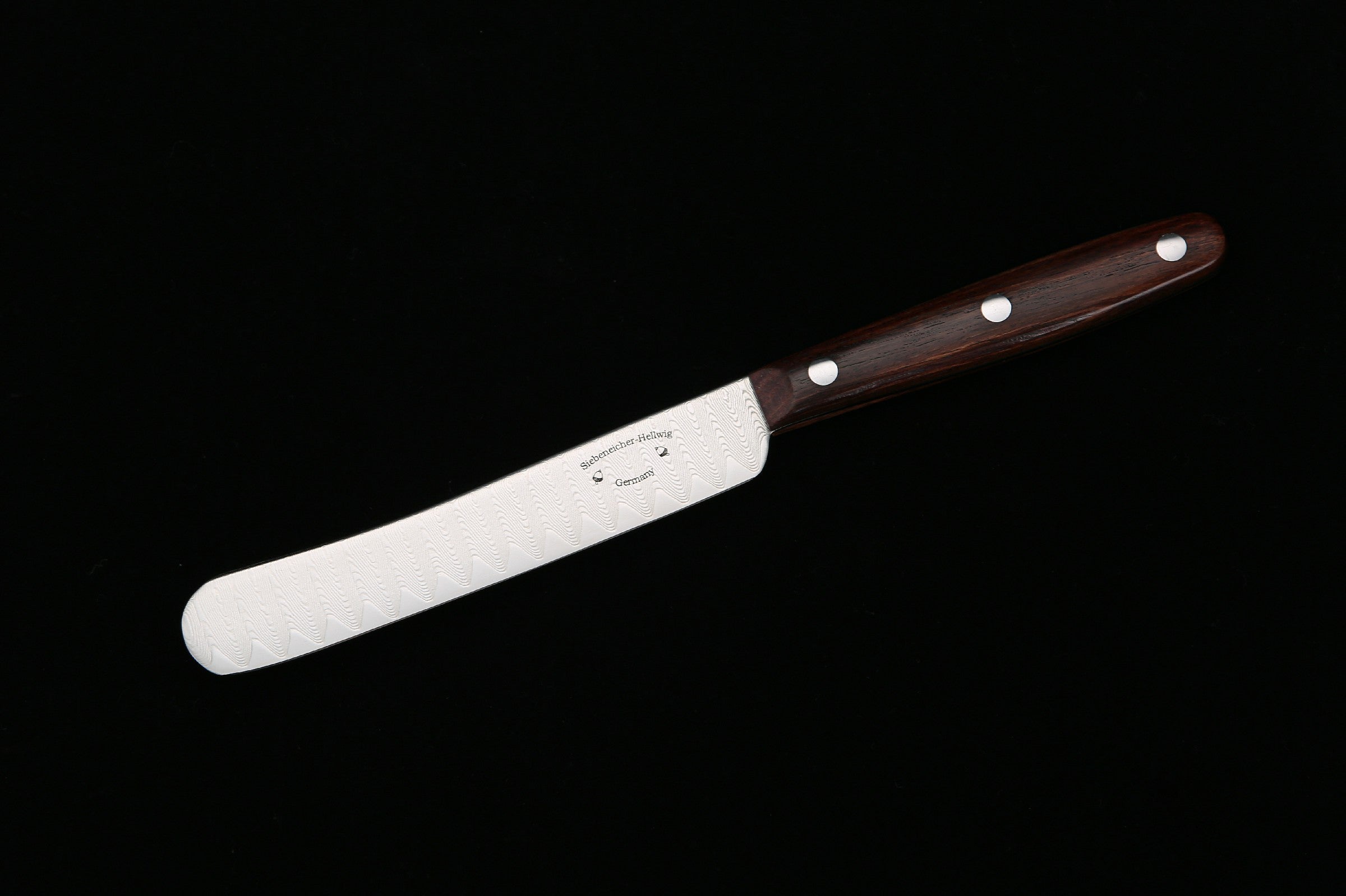 Ernst Siebeneicher-Hellwig Buckelmesser - Buttermesser, Brotzeitmesser und Küchenmesser im modernen Stil aus Amboina ERNST SIEBENRICHER-HELLWIG