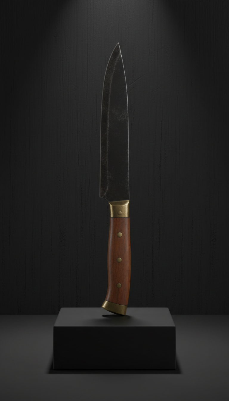Messerset im Etui aus Kirschholz Ed Mahony Blades