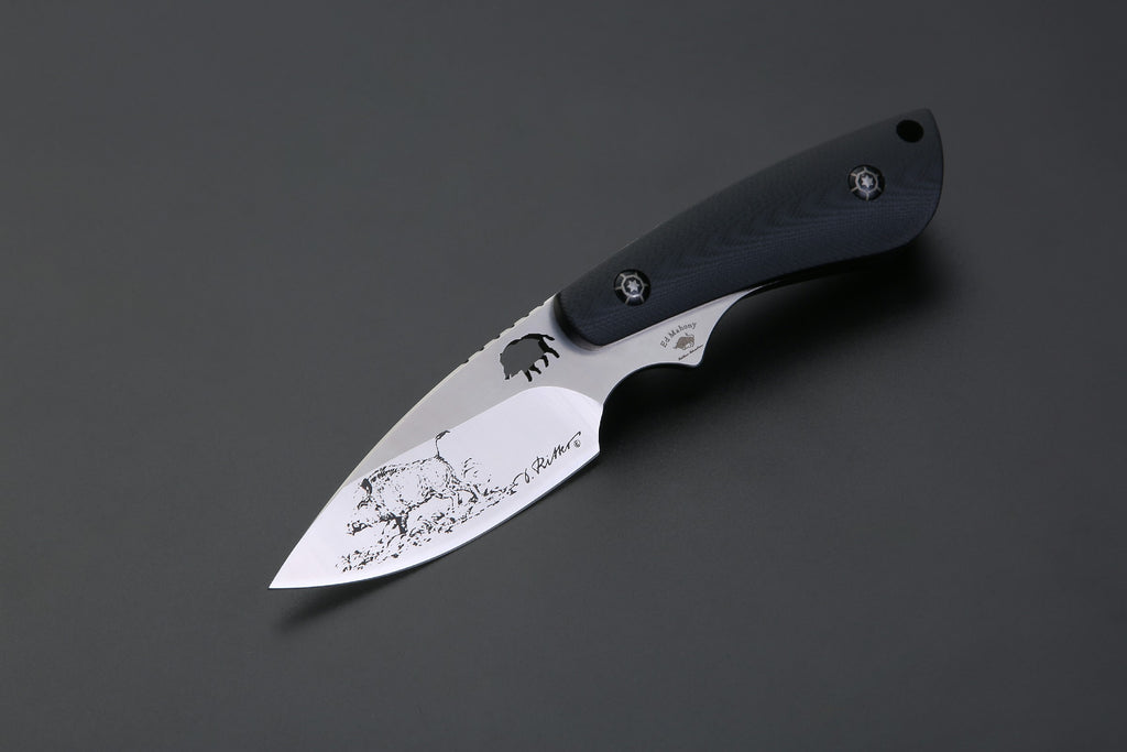 PUMA IP / Ed Mahony wildboar I, G10 SCHWARZ , D2 Stahl, Keiler im Wald ED MAHONY