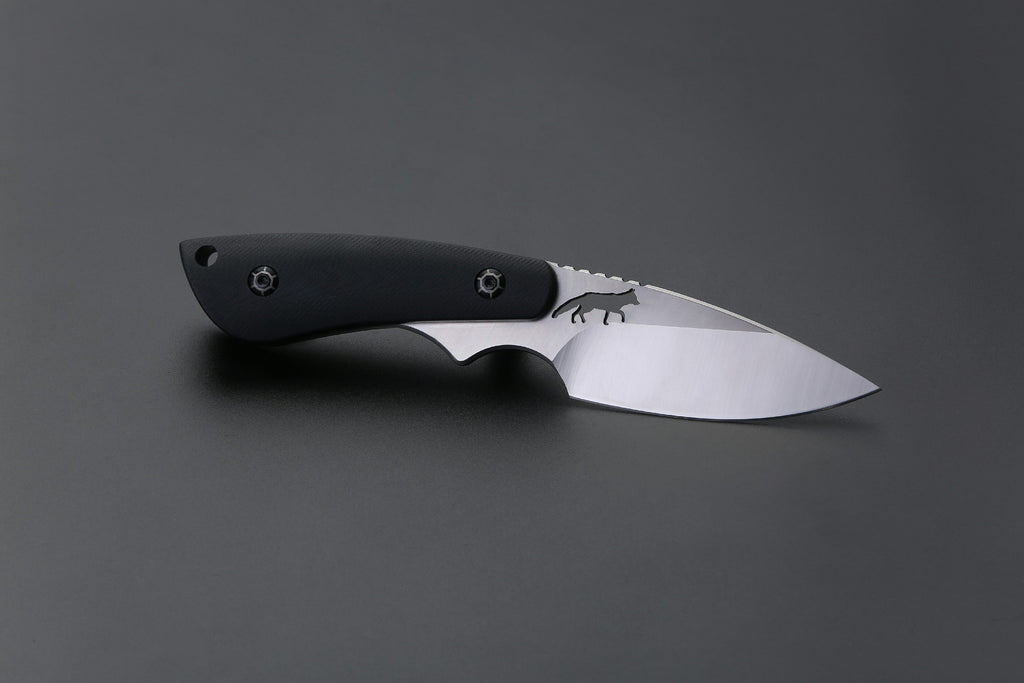 PUMA IP/ Ed Mahony fox I (Fuchs + Hasen), G10 SCHWARZ , D2 Stahl, Fuchs jagd Hasen ED MAHONY