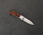 ED MAHONY Buffalo Folder III, Taschenmesser, D2 Stahl,  Sandelholz Griffschalen ED MAHONY