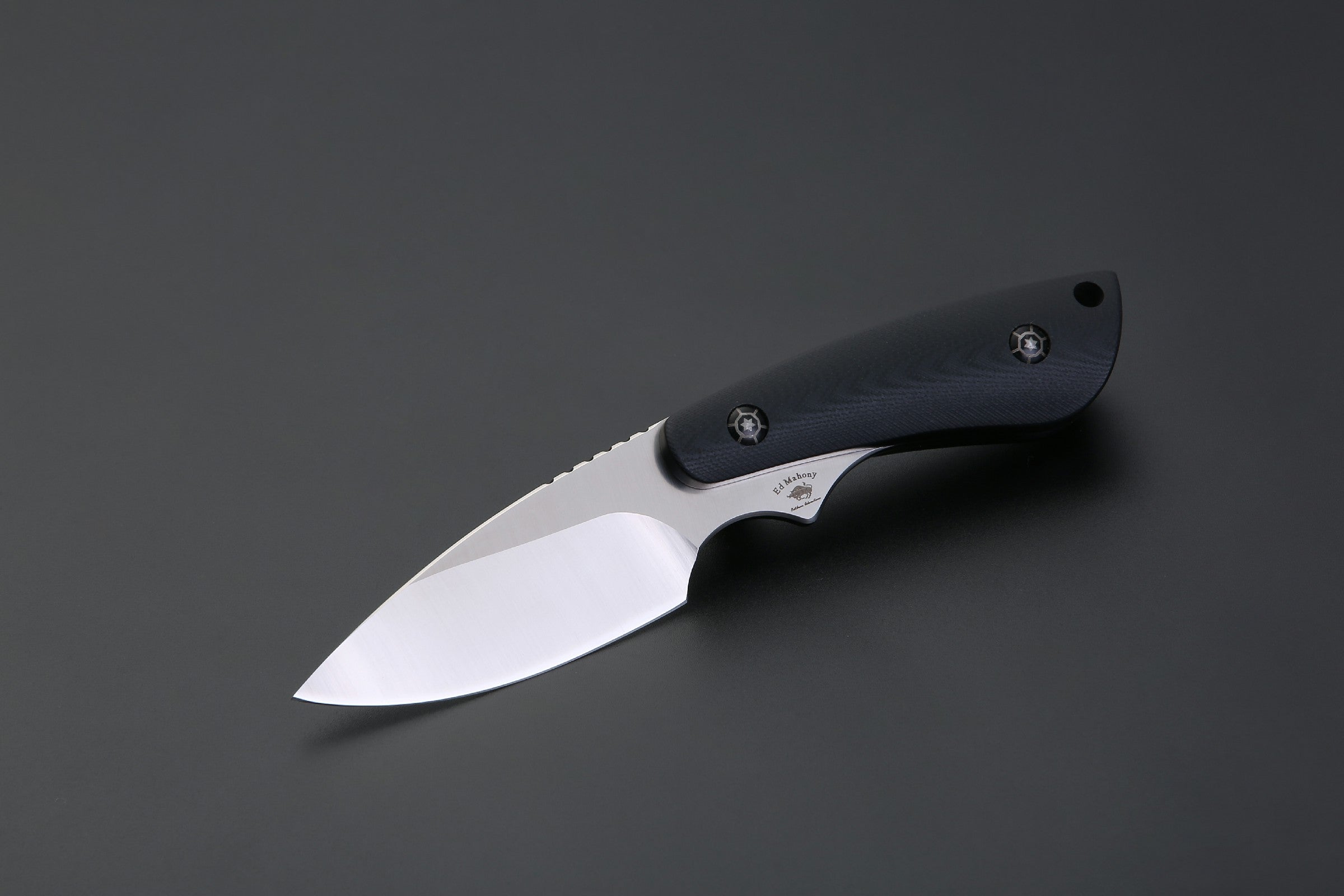 PUMA IP / Ed Mahony knight hunter,  G10 SCHWARZ, D2 Stahl, outdoor version ohne Zeichnung ED MAHONY