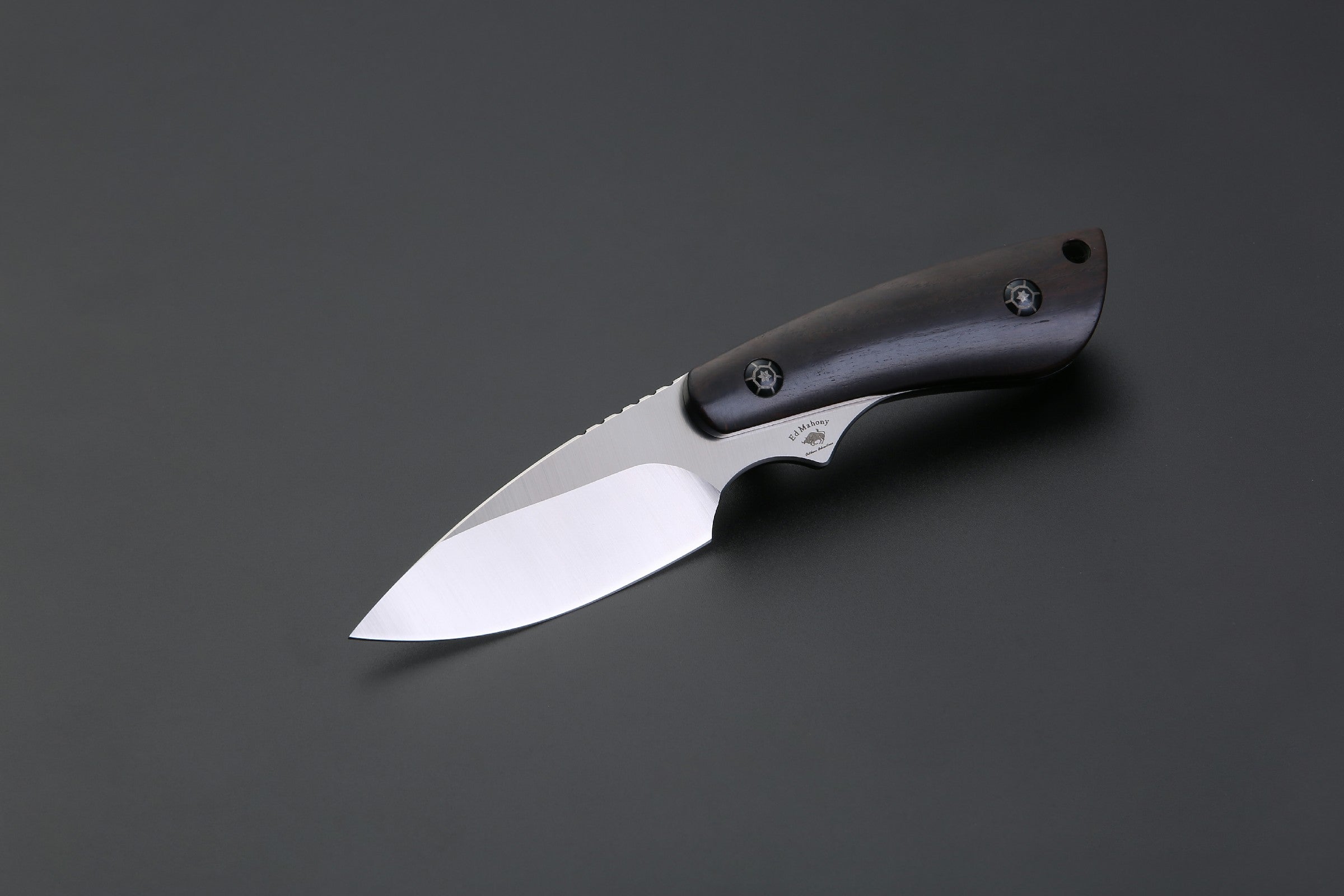 PUMA IP / Ed Mahony knight hunter, Ebenholz, D2 Stahl, outdoor version ohne Zeichnung ED MAHONY