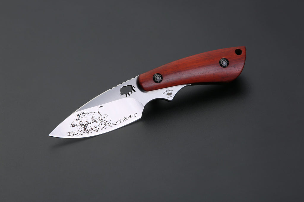 PUMA IP / Ed Mahony wildboar I, Sandelholz, D2 Stahl, Keiler im Wald ED MAHONY