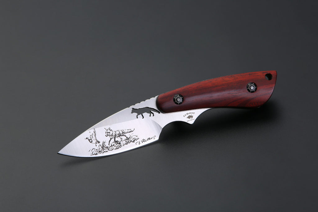 PUMA IP / Ed Mahony fox II (Fuchs + Wildente), Sandelholz, D2 Stahl, Fuchs jagd Wildente ED MAHONY