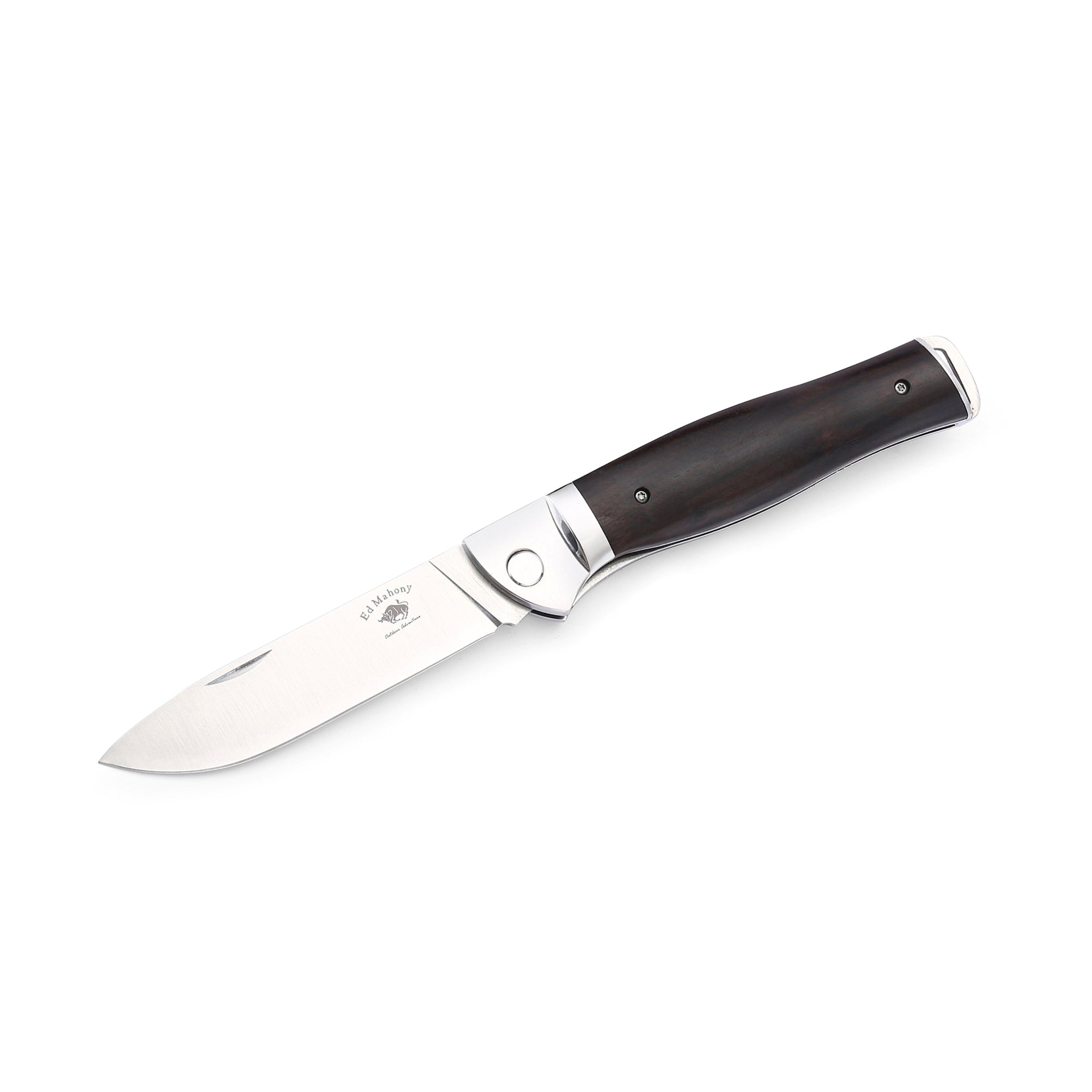 Ebony Folder 3rd Generation aus der Ground Zero Serie Liner Lock Ebenholz Griffschalen ED MAHONY